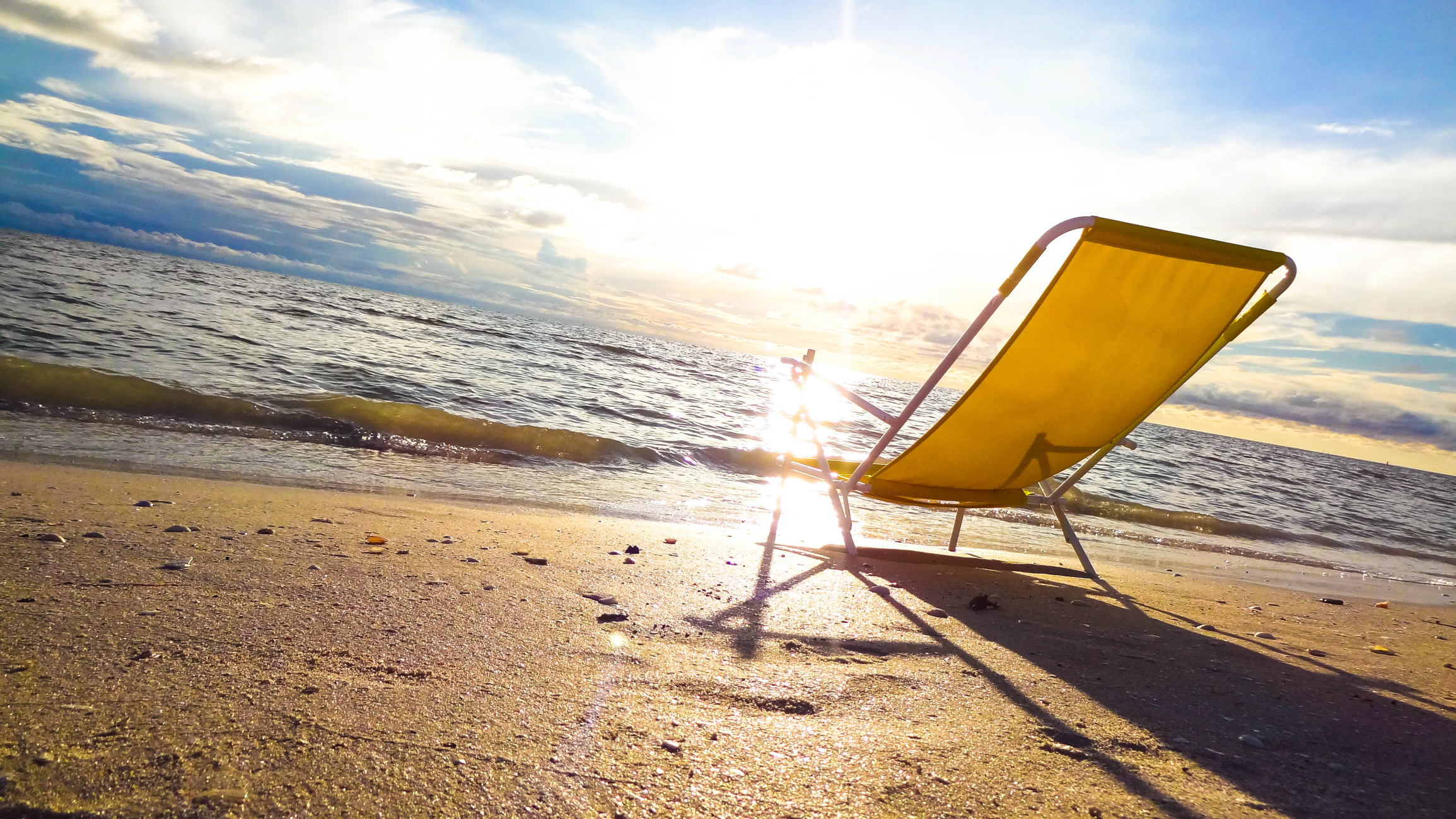 Beach Chair On Myrtle Beach Golden Mile